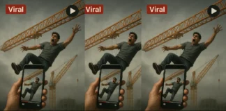 Viral video: Man falls to his death from a crane