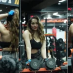 Aditi Mistry flaunts her curvy body in Gym